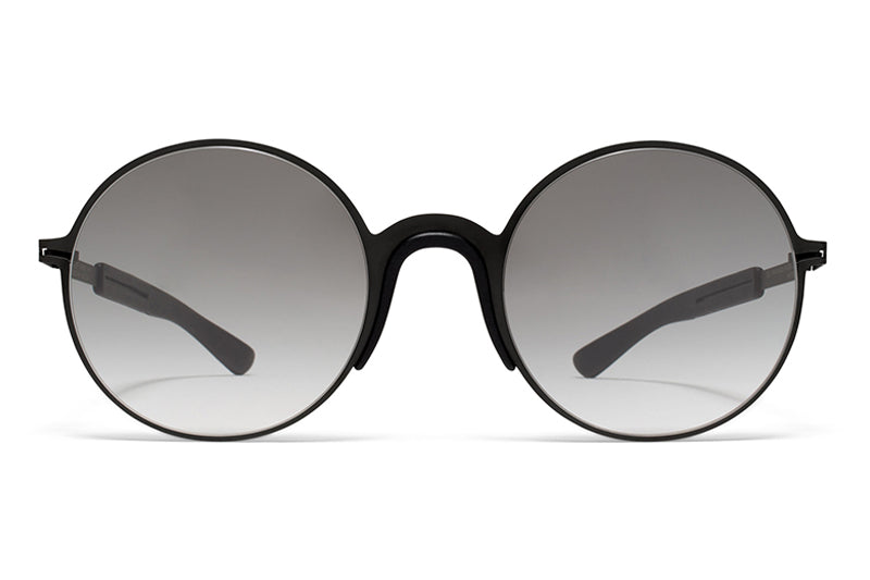 MYKITA Mylon Sunglasses - Ivy MH1 - Black/Pitch Black with Grey Gradient Lenses