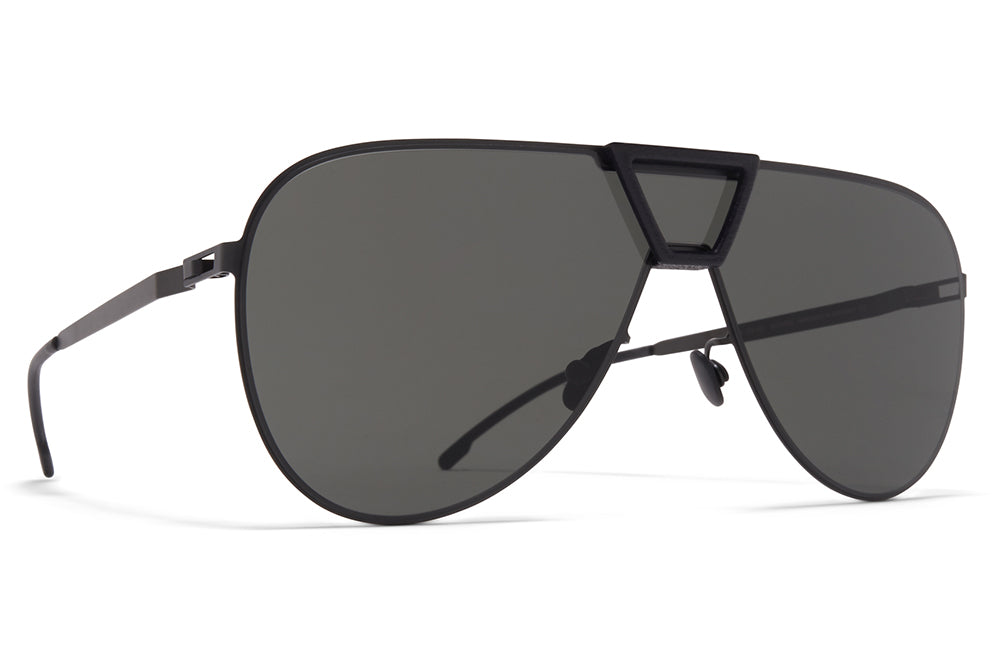 MYKITA - Pepper Mylon Sunglasses MH1 - Black/Pitch Black with Dark Grey Solid Shield
