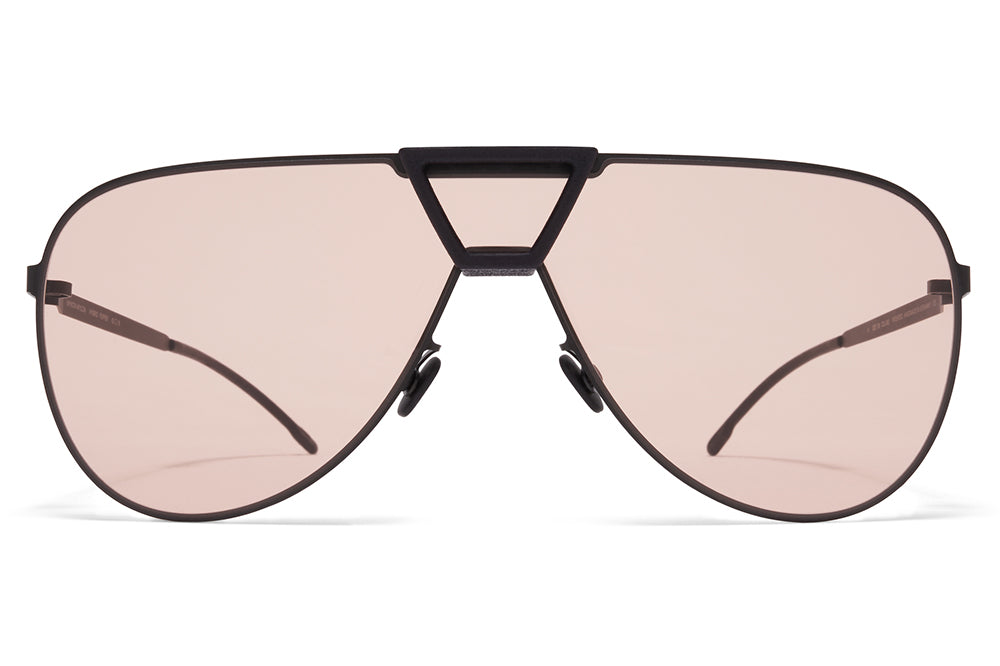 MYKITA - Pepper Mylon Sunglasses MH1 - Black/Pitch Black with Nude Solid Shield