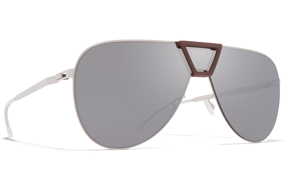 MYKITA - Pepper Mylon Sunglasses MH8 - Ebony Brown/Champagne Gold with Champagne Gold Lenses