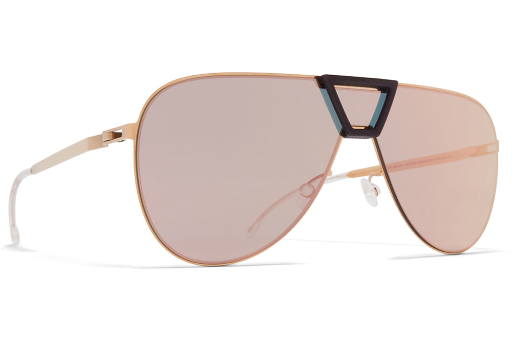 MYKITA - Pepper Mylon Sunglasses MH18 - Taupe Grey/Shiny Silver with Silver Flash Lenses