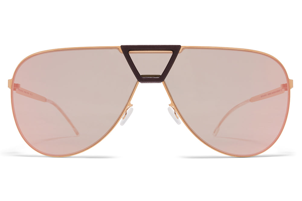 MYKITA - Pepper Mylon Sunglasses MH18 - Taupe Grey/Shiny Silver with Silver Flash Lenses