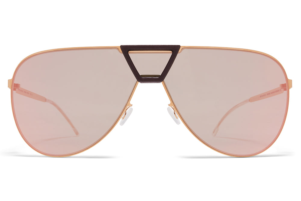 MYKITA - Pepper Mylon Sunglasses MH18 - Taupe Grey/Shiny Silver with Silver Flash Lenses