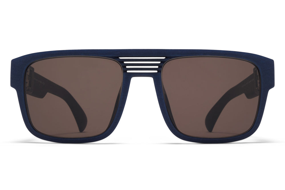 MYKITA - Ridge Sunglasses MD25 - Navy Blue with Brown Solid Lenses