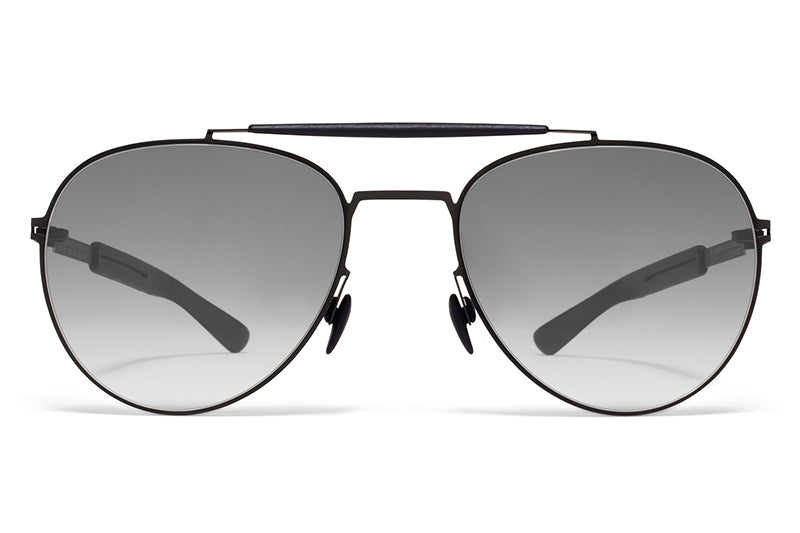 MYKITA Mylon Sunglasses - Sloe MH1 - Black/Pitch Black with Grey Gradient Lenses