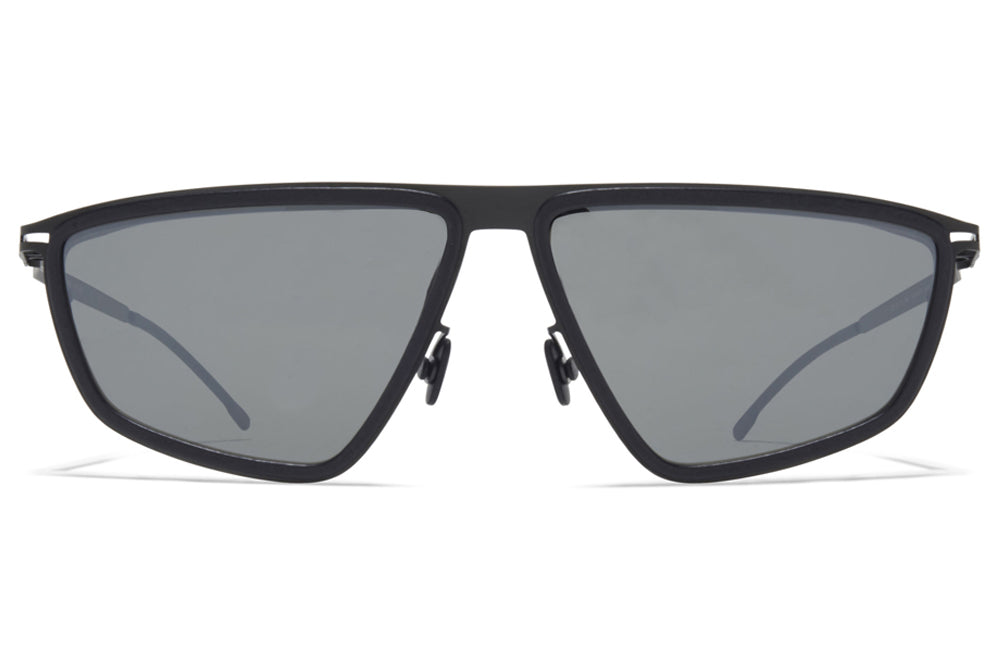 MYKITA MYLON - Tribe Sunglasses MH6 - Pitch Black/Black with Mirror Black Lenses