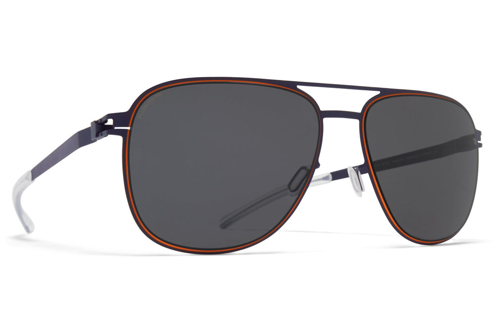 MYKITA - Caleb Sunglasses Indigo/Orange with Polarized Pro Hi-Con Grey Lenses