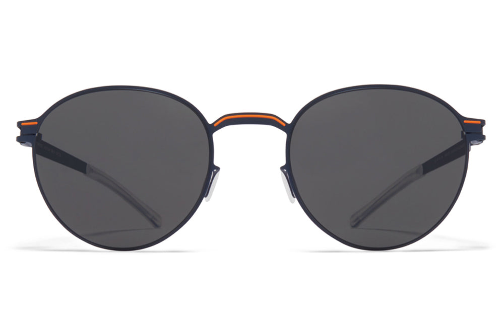 MYKITA - Carlo Sunglasses Indigo/Orange with Dark Grey Solid Lenses