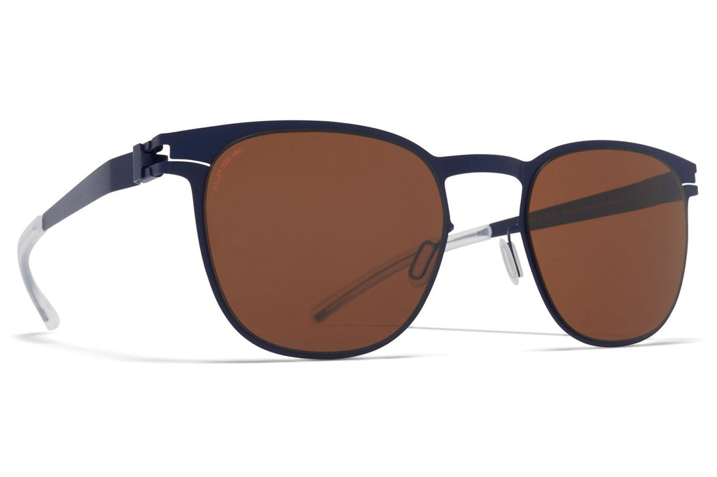 MYKITA - Easton Sunglasses Blue Velvet with Polarized Pro Amber Brown Lenses