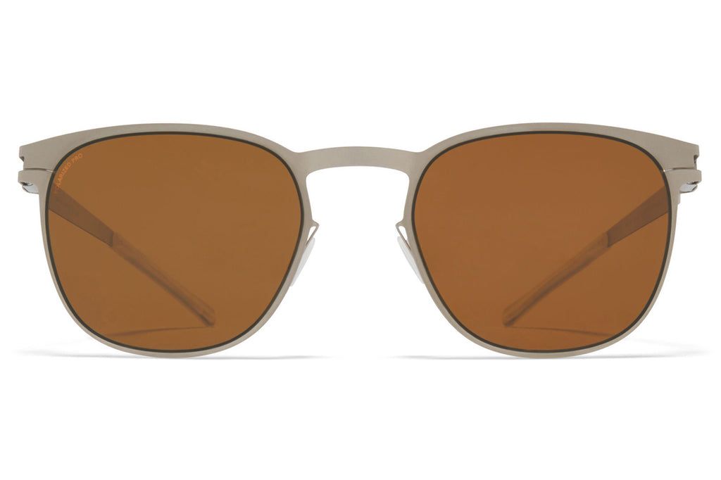 MYKITA - Easton Sunglasses Matte Silver with Polarized Pro Amber Brown Lenses