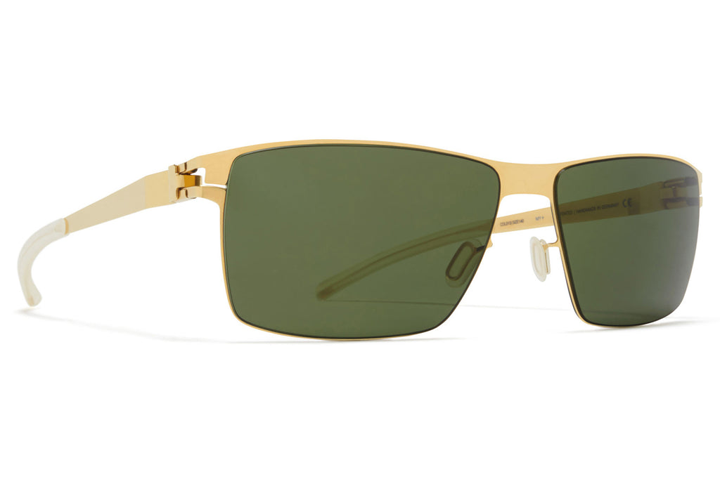 MYKITA - Pierce Sunglasses Glossy Gold with MY+ Fern Polarized Lenses