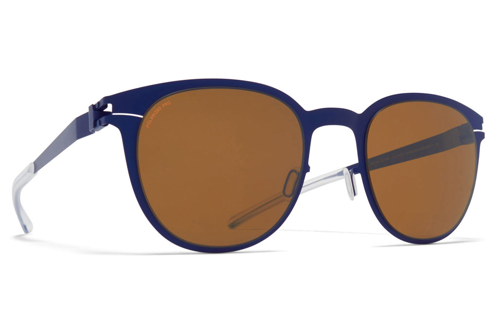 MYKITA - Truman Sunglasses Blue Velvet with Polarized Pro Amber Brown Lenses
