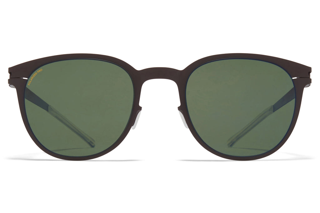 MYKITA - Truman Sunglasses Dark Brown with Polarized Pro Green 15 Lenses