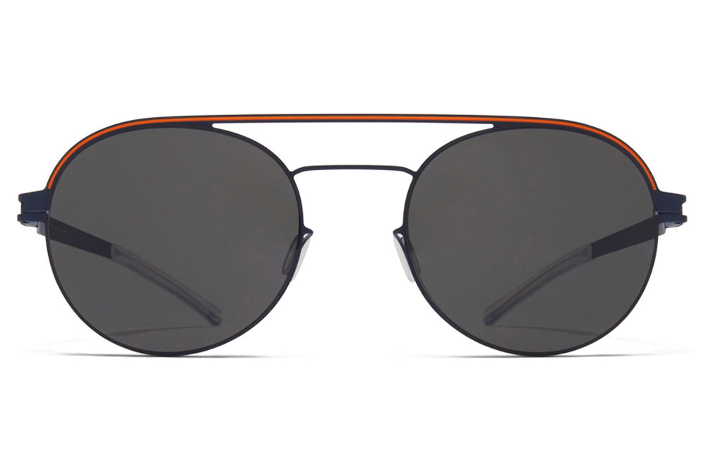 MYKITA - Turner Sunglasses Indigo/Orange with Dark Grey Solid Lenses