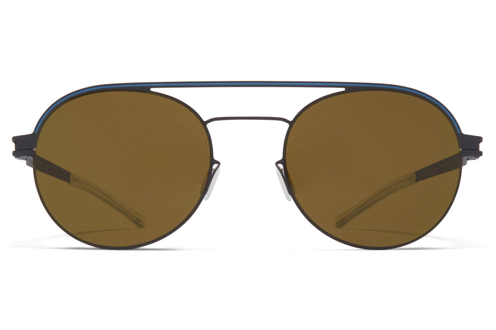 MYKITA - Turner Sunglasses Storm Grey/Blue Grey with Raw Brown Solid Lenses