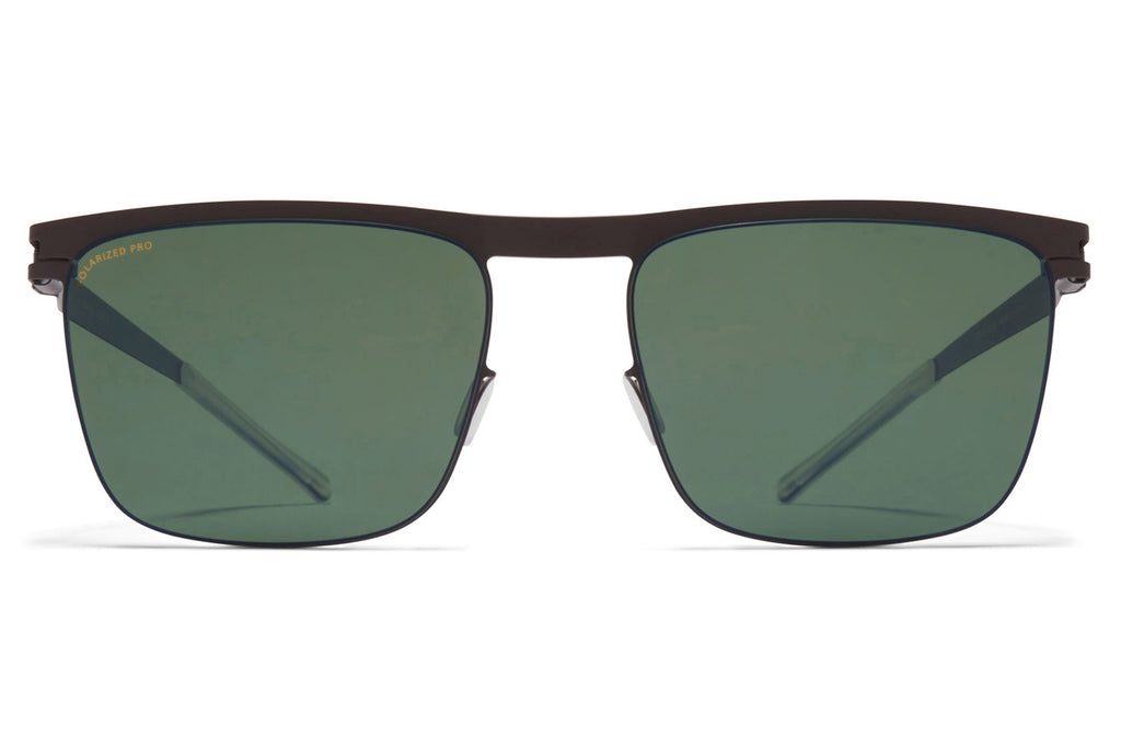 MYKITA - Will Sunglasses Dark Brown with Polarized Pro Green 15 Lenses