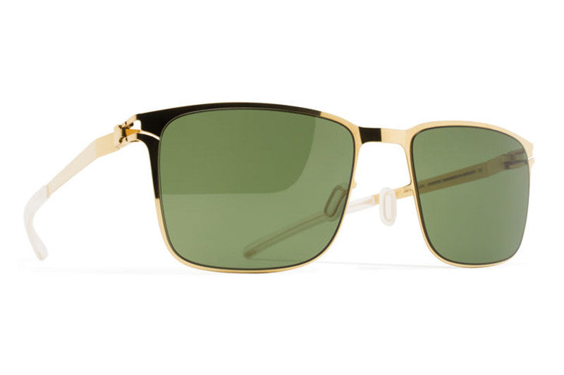 MYKITA Sunglasses - Yanir Glossy Gold with MY+ Fern Polarized Lenses