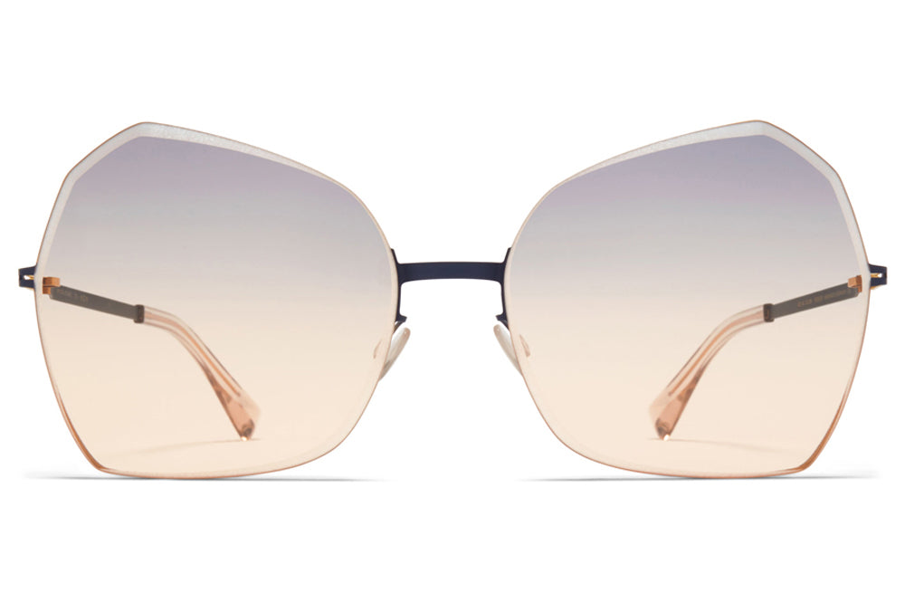 MYKITA - Studio 10.1 Sunglasses Gold/Indigo with Grey/Orange Facette Lenses