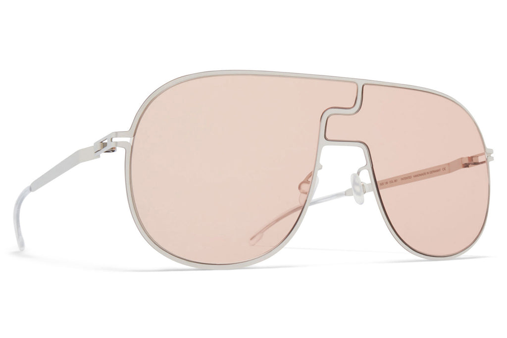 MYKITA - Studio 12.1 Sunglasses Shiny Silver with Nude Solid Lenses