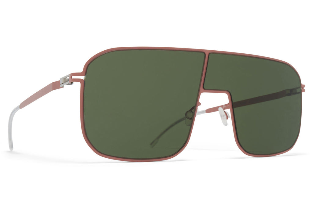 MYKITA - Studio 12.2 Sunglasses Pink Clay with Olive Green Lenses