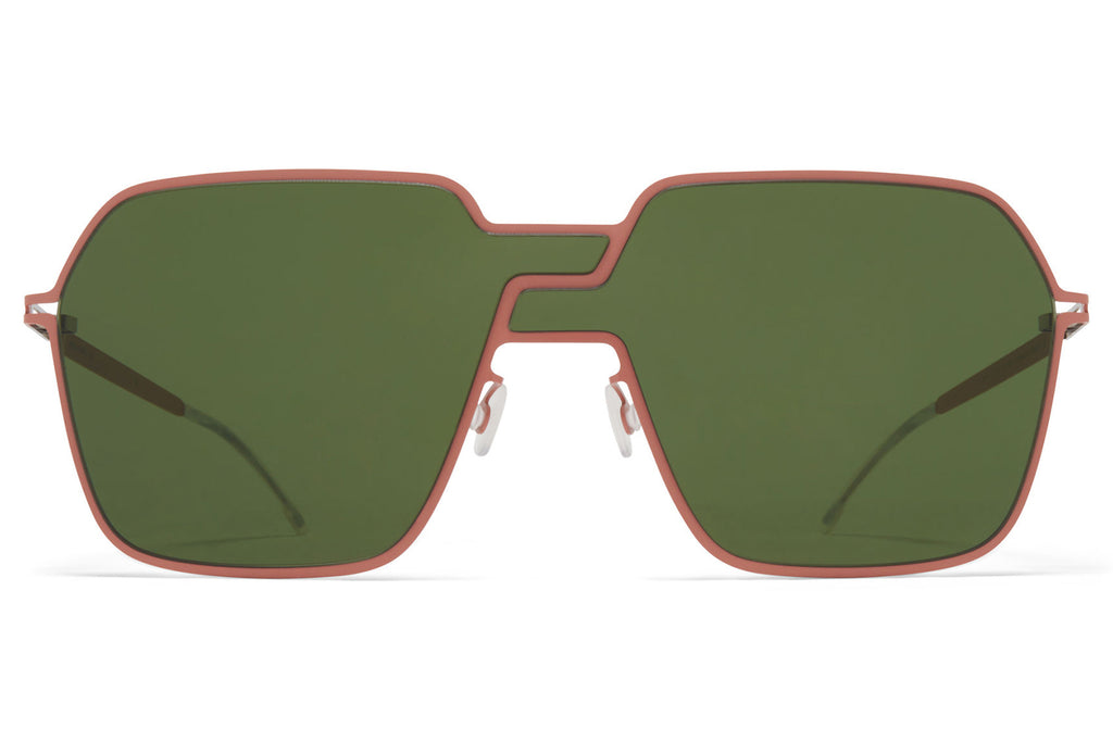 MYKITA - Studio 12.3 Sunglasses Pink Clay with Olive Green Lenses