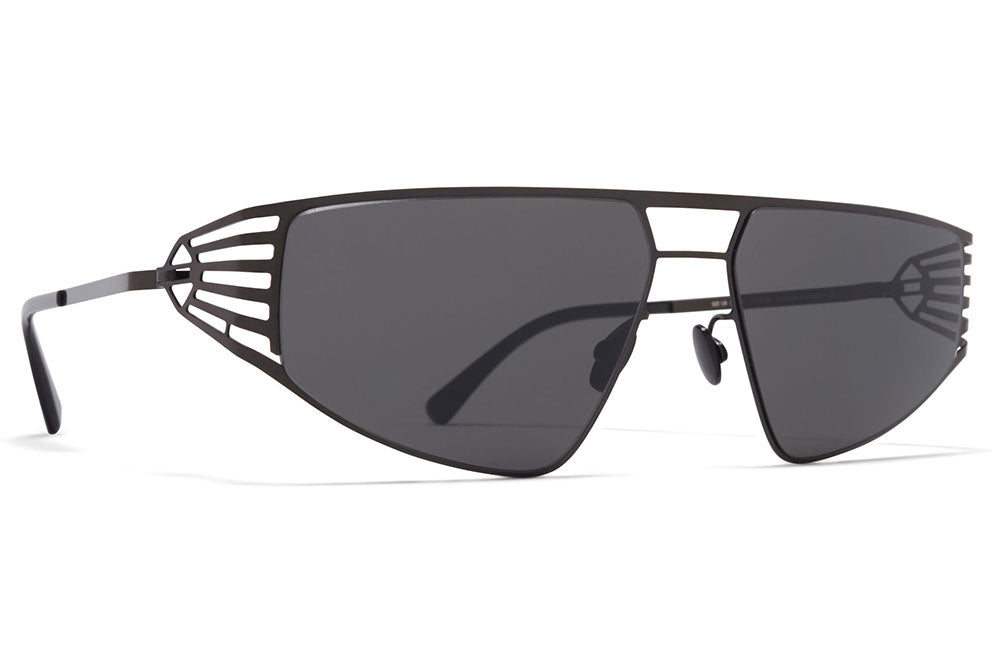 MYKITA STUDIO - Studio 8.1 Sunglasses Shiny Black with Dark Grey Solid Lenses