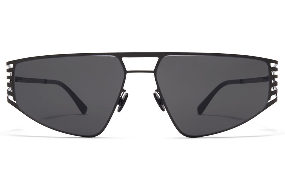 MYKITA STUDIO - Studio 8.1 Sunglasses Shiny Black with Dark Grey Solid Lenses