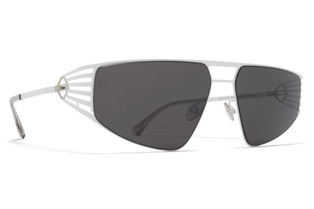 MYKITA - Studio 8.1 Sunglasses White with Dark Grey Solid Lenses