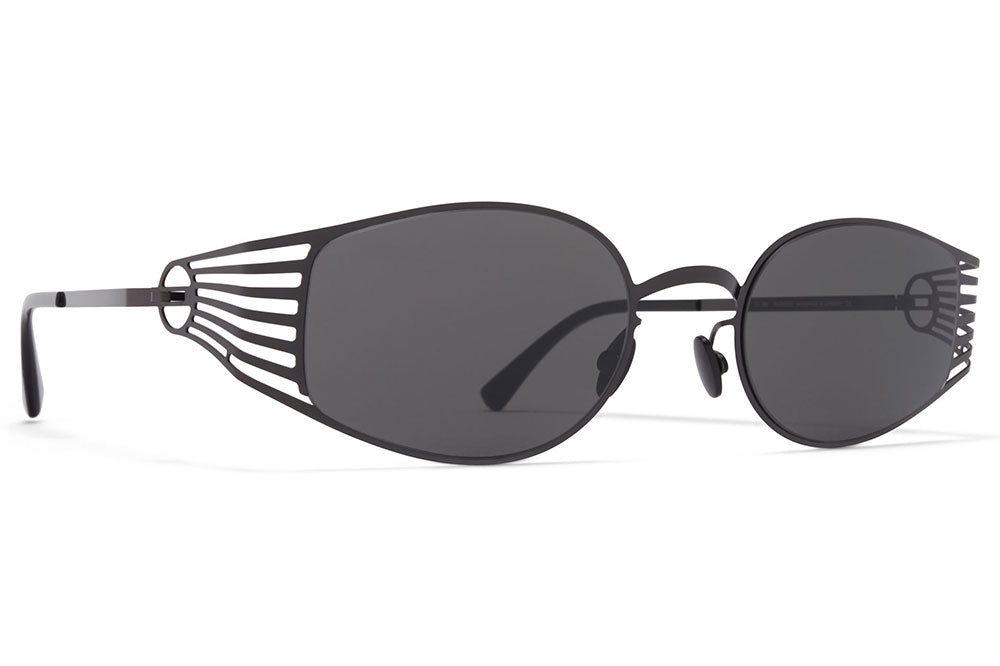 MYKITA STUDIO - Studio 8.2 Sunglasses Shiny Black with Dark Grey Solid Lenses