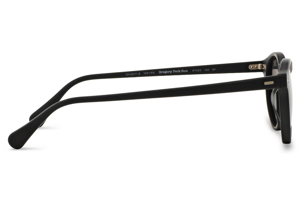 Oliver Peoples - Gregory Peck (OV5217S) Sunglasses Semi-Matte Black with Dark Grey Polar Lenses