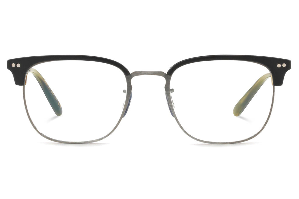Oliver Peoples - Willman (OV5359) Eyeglasses Semi Matte Black-Olive Tortoise-Antique Pewter