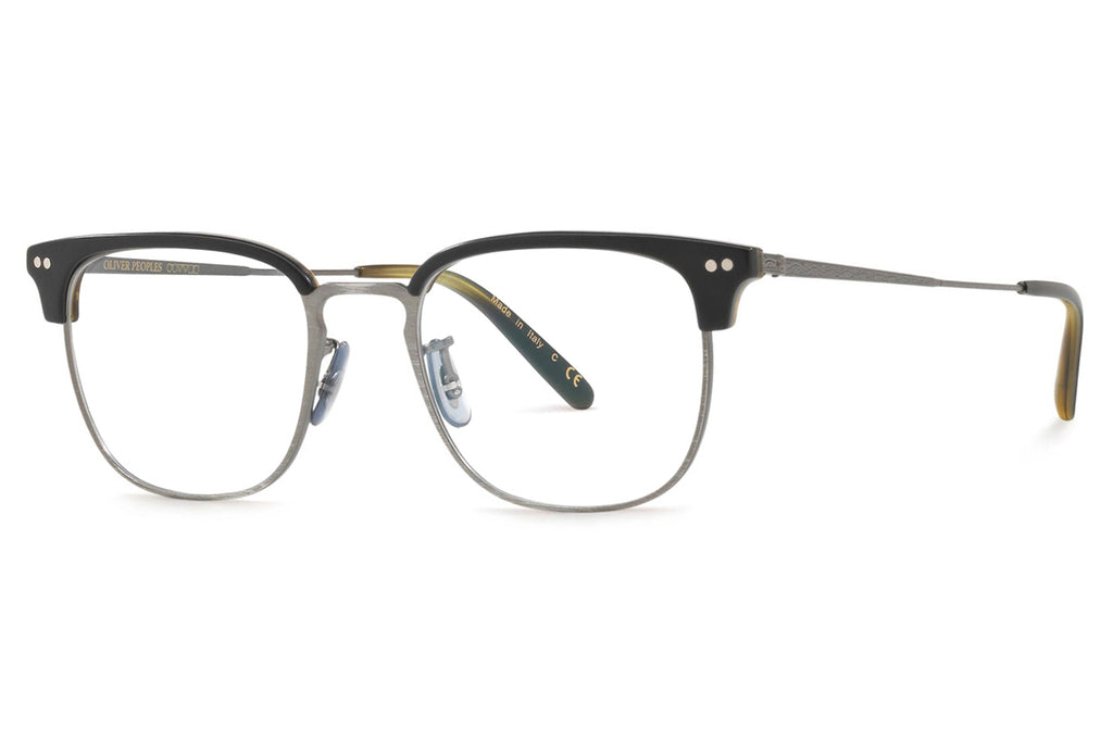 Oliver Peoples - Willman (OV5359) Eyeglasses Semi Matte Black-Olive Tortoise-Antique Pewter