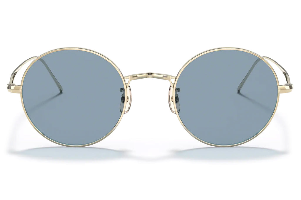Oliver Peoples | G. Ponti-3 (OV1293ST) Sunglasses Soft Gold with Cobalto Lenses