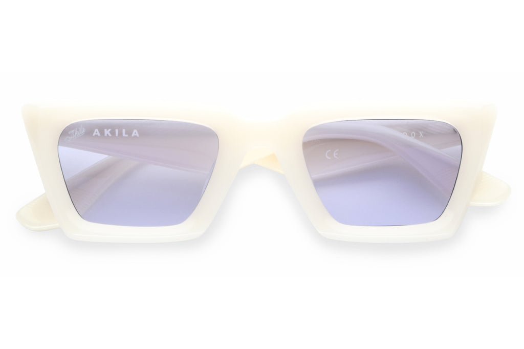 AKILA® Eyewear - Paradox Sunglasses Ivory w/ Violet Lenses