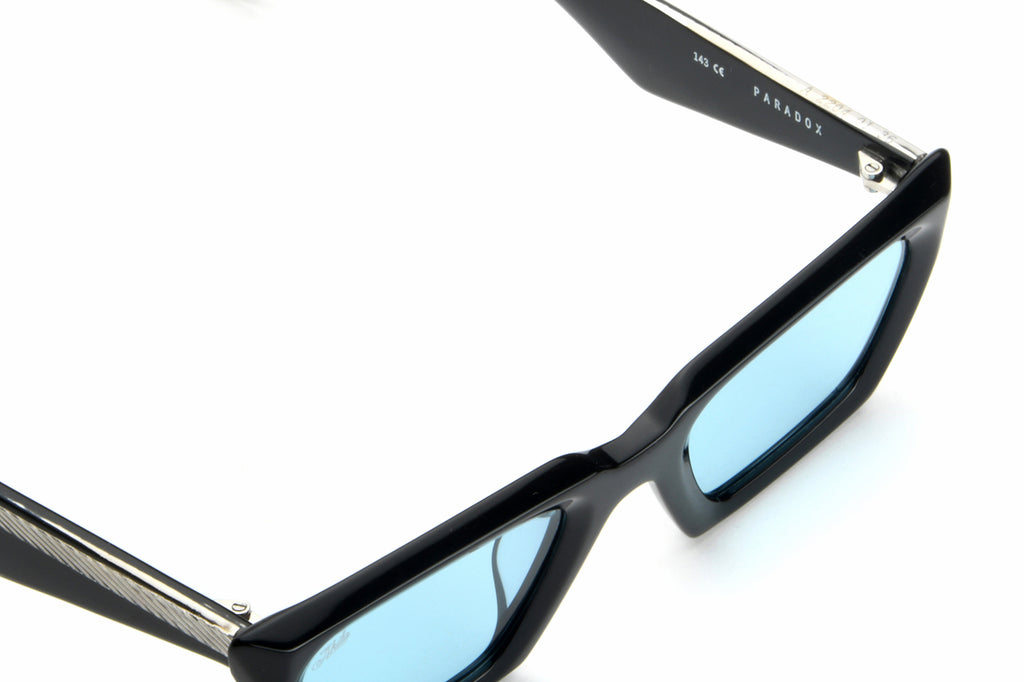 AKILA® Eyewear - Paradox Sunglasses Black w/ Teal Lenses