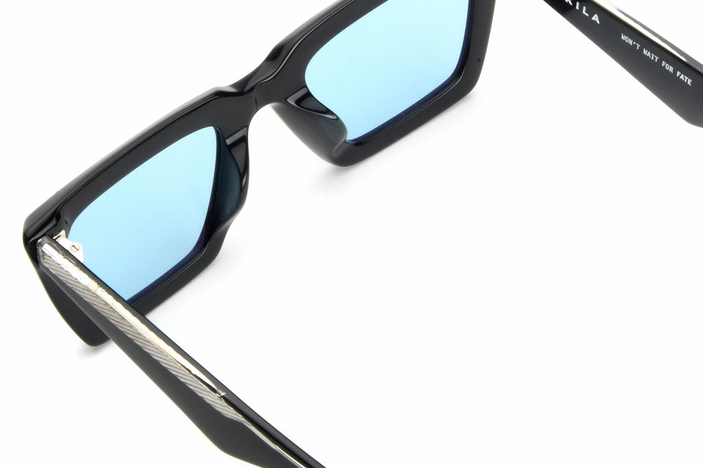 AKILA® Eyewear - Paradox Sunglasses Black w/ Teal Lenses
