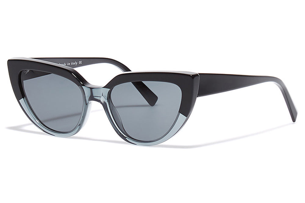 Bob Sdrunk - Peach Sunglasses Black/Transparent Grey