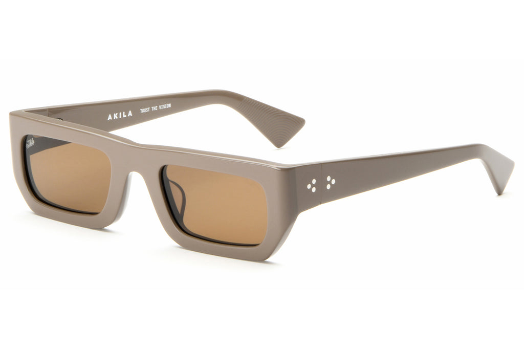 AKILA® Eyewear - Polaris Sunglasses Warm Grey w/ Brown Lenses