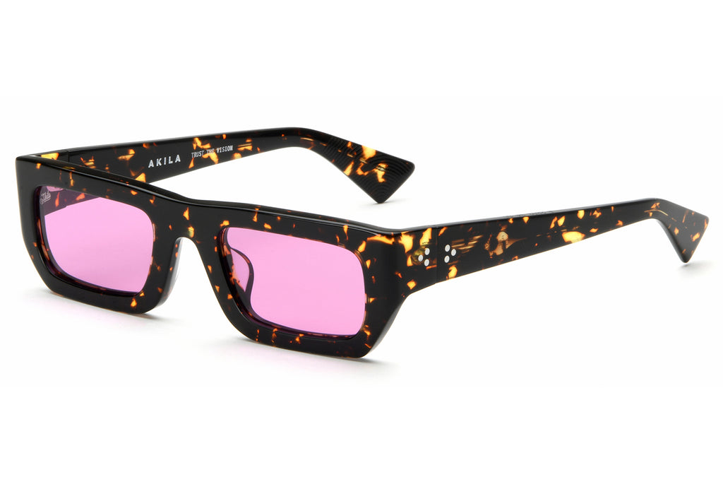 AKILA® Eyewear - Polaris Sunglasses Tokyo Tortoise w/ Magenta Lenses