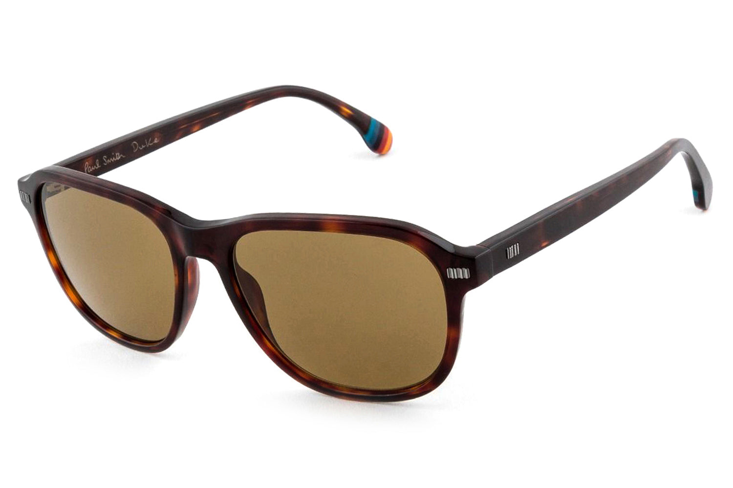 Paul Smith Tortoise Round Sunglasses Handmade in Italy Striped Detail Brown Lens Paul Smith Sunglasses Women main image 3