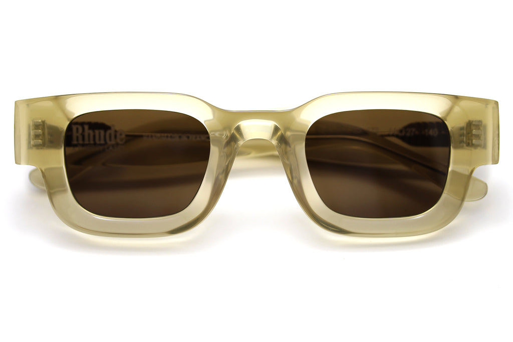 RHUDE x Thierry Lasry - Rhevision Sunglasses Honey w/ Solid Brown Lenses (177)