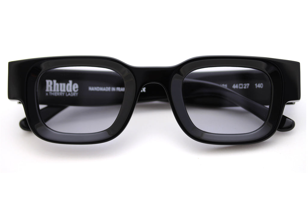 RHUDE x Thierry Lasry - Rhevision Sunglasses Black with Light Grey Lenses (101)