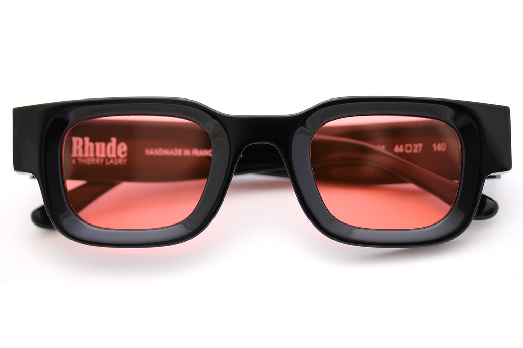 RHUDE x Thierry Lasry - Rhevision Sunglasses Black w/ Pink Lenses (101)