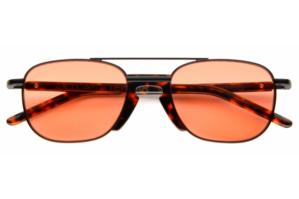 AKILA® Eyewear - Task Force Sunglasses Red Tortoise w/ Apricot Lenses
