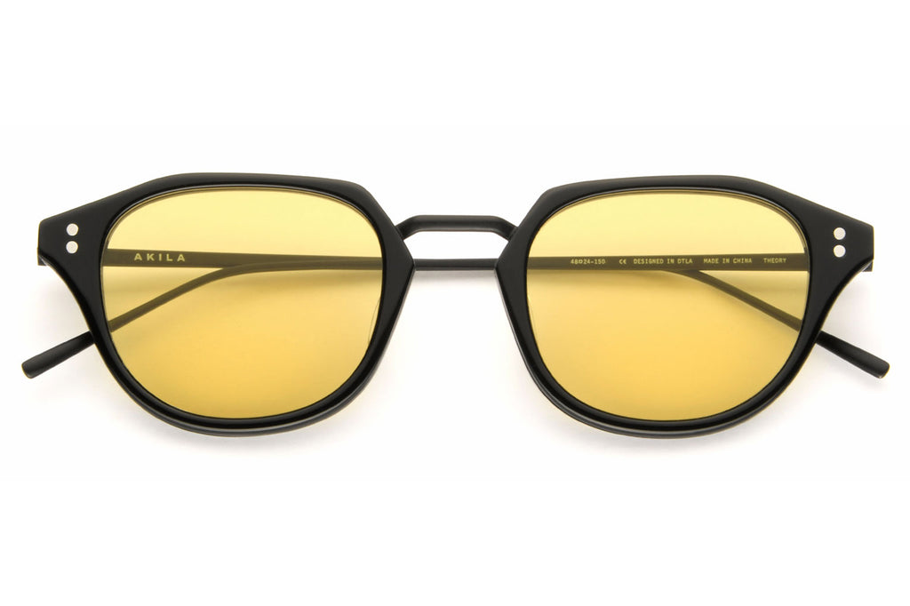 AKILA® Eyewear - Theory Sunglasses Black w/ Yellow Lenses