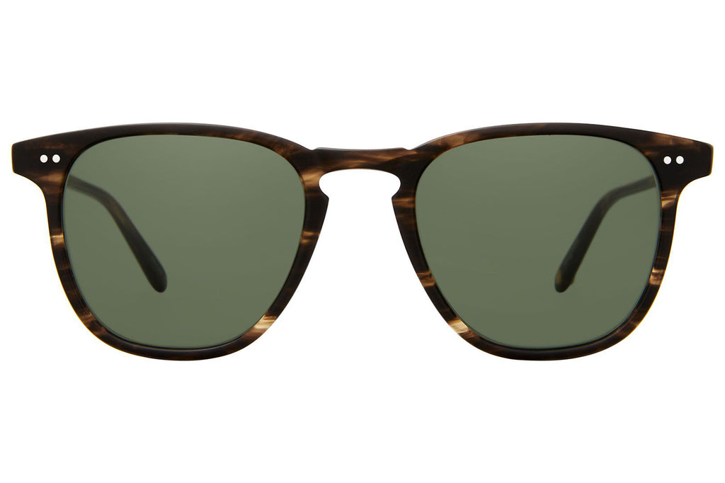 Garrett Leight - Brooks Sunglasses Matte Storm Tortoise with Pure G15 Lenses