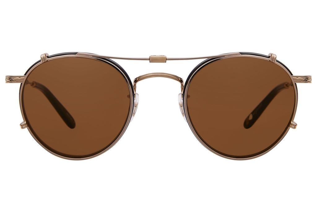 Garrett Leight - Wilson Clip On Shades Gold with Brown Lenses