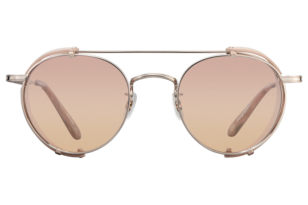 Garrett Leight - Wilson M Clip-On Side Shield Daydream Leather-Rose