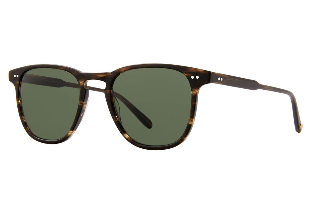 Garrett Leight - Brooks Sunglasses Matte Storm Tortoise with Pure G15 Lenses