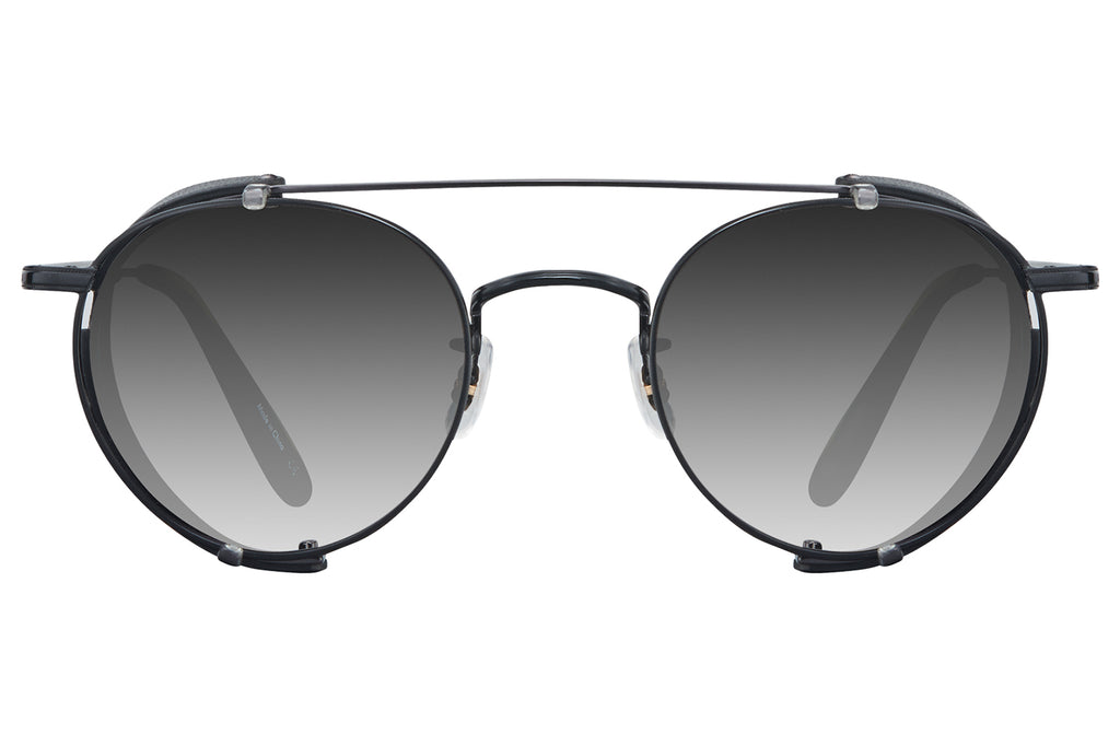 Garrett Leight - Wilson M Clip-On Side Shield Black Leather-Black